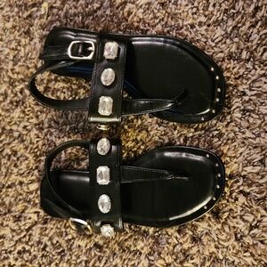 STEVE MADDEN MADDEN NYC studded sandals girls size 1